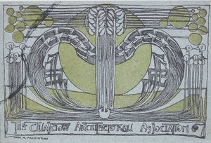 Conversazione Programme for the Glasgow Architectural Association, 1894