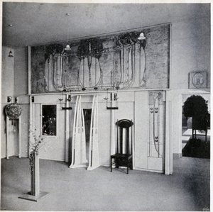 Internal View of a Decorative Art Salon in Vienna, Circa 1900