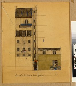London, Elevation of Proposed Studio in Glebe Place and Upper Cheyne Walk by Charles Rennie Mackintosh