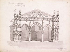 Palermo Cathedral, Study of the Entrance Porch