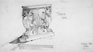 Table Leg, 1891 by Charles Rennie Mackintosh