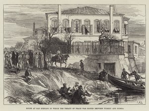 House at San Stefano in which the Treaty of Peace was signed between Turkey and Russia by Sir John Charles Robinson