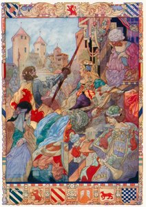 King Arthur Salutes His Queen, Guinevere