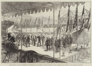 New Route to the Continent by Sheerness and Flushing, Prince Henry of the Netherlands receiving the English Visitors by Sir John Charles Robinson