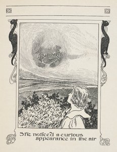 She Noticed a Curious Appearance in the Air. Alice and the Cheshire Cat. by Charles Robinson