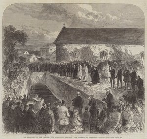 The Disaster on the Chester and Holyhead Railway, the Funeral in Abergele Churchyard by Sir John Charles Robinson