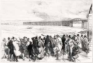 The Tay Bridge as it appeared on Monday, 29 December, at Ten O