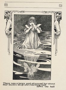 There Was a Large Pool All Around Her About Four Inches Deep and Reaching Half Down the Hall. Alice Crying in the Pool of Tears by Charles Robinson