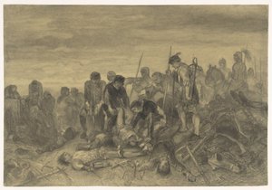 The Body of Richard III, King of England, Found on the Battlefield of Bosworth, 1485