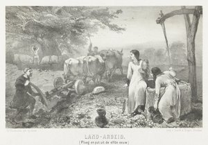 Land Work (Plow and Well from the Eleventh Century) by Charles Rochussen