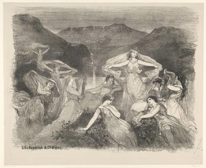 Scene from Ballet Zélie or the Magic Veil by Charles Rochussen