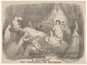 Scene from the Play The Feast of Belshazzar by Charles Rochussen