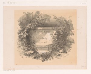 Title on Wall in Landscape