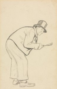 Study for "A Woman Hater" by Charles Samuel Keene