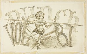 Study for Title Page from Punch, Volume 81 by Charles Samuel Keene