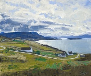 Towards Ben Mor Coigach, 2011 by Charles Simpson