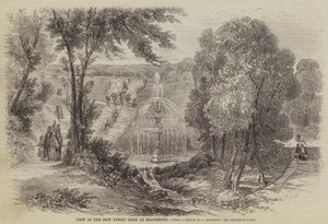 View in the New Public Park at Blackburn by Charles Singleton Haworth