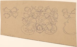 Study for a Border Design (verso) by Charles Sprague Pearce