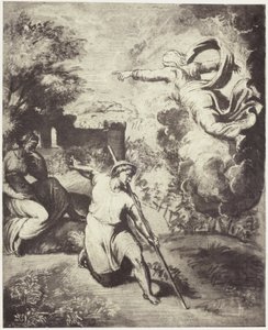 Photoreproduction of a Drawing by Raphael, Expulsion of Adam and Eve from Paradise by Charles Thurston Thompson