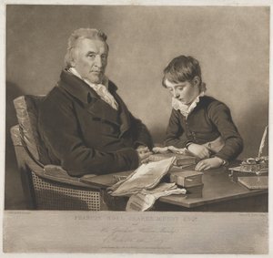 Francis Noel Clark Mundy and His Grandson, William by Charles Turner