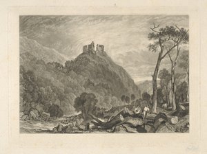 Okehampton Castle, on the River Okehampton