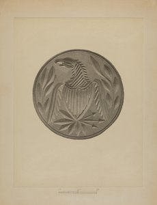 Pennsylvania German Butter Stamp by Charles Von Urban