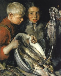 Fisher Children, ca. 1902 by Charles Webster Hawthorne