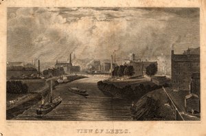 View of Leeds, engraved by J. Cousen, before 1827 by Charles West (after) Cope