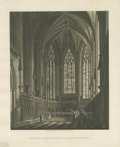 Interior of Lichfield Cathedral - Lady Chapel (engraving)
