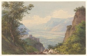 View of the Valley of Meran in Tyrol