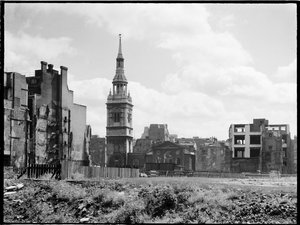 St Mary-le-Bow Church, Cheapside, City and County of the City of London, GLA, 1941-1945