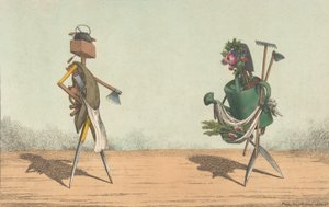 Implements Animated, Plate 1, Dedicated to the Carpenters and Gardeners of Great Britain by Charles Williams