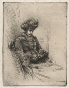 Seated Young Woman, Reading