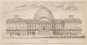 Capitol, Washington, D.C., engraved by Henry and James Stone, 1826