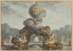 Project of a Fountain Decoration with a Charlière by Charles de Wailly