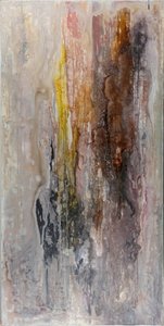 Earthy Abstract Drips by Charlotte Olsson