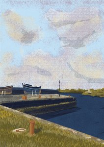 Rustic Harbor Scene
