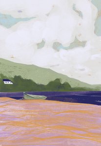 Tranquil Coastal Boat by Charlotte Trudgett