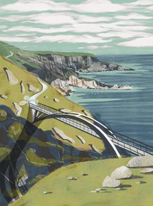 Winding Coastal Bridge Path