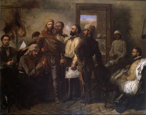Thomas Henry Kavanagh VC (1821-82) being disguised as a native during the Indian mutiny at the siege of Lucknow, 9th November 1857