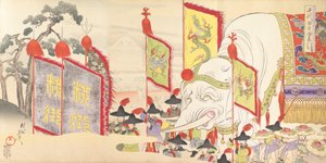Chiyoda Castle Album of Men by Chikanobu Yoshu
