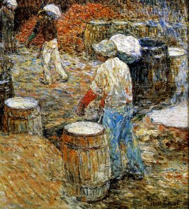 New York, Hod Carriers by Childe Frederick Hassam