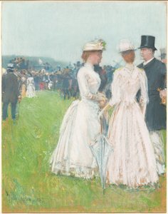 At the Grand Prix de Paris by Childe Hassam
