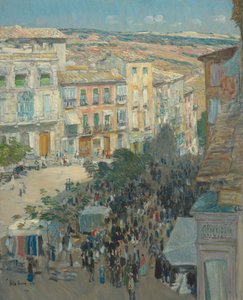 View of a Southern French City by Childe Hassam