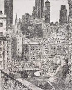 New York Spring 1931 by Childe Hassam