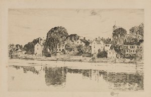The Chimneys, Portsmouth by Childe Hassam