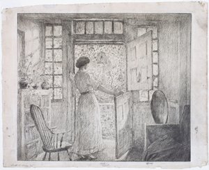 The Dutch Door (recto), The Greek Dance (verso) by Childe Hassam