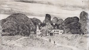 The Lion Gardiner Manor by Childe Hassam