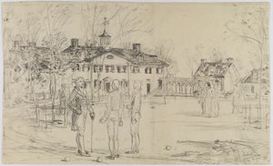 Washington at Mount Vernon by Childe Hassam