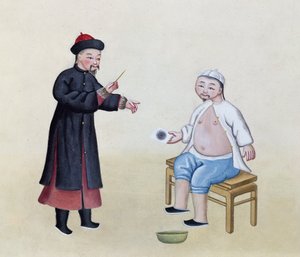 An Acupuncturist with his patient, c.1785